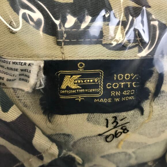VTG Kmart Hunting Shirt Duck Camo Pocket Button Up Jacket Hong Kong RARE Men XL - Picture 11 of 11
